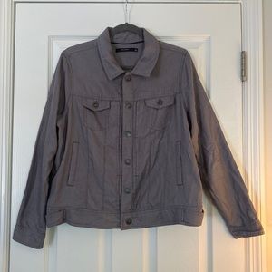 Grey lightweight Tahari women’s casual jacket, size Large